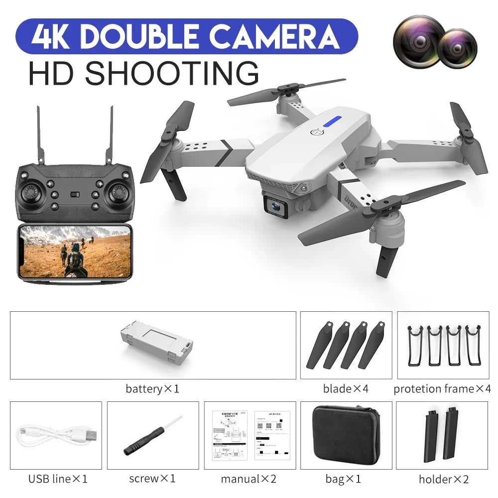 Pro WiFi Drone - Single/Dual 4K/1080P Camera