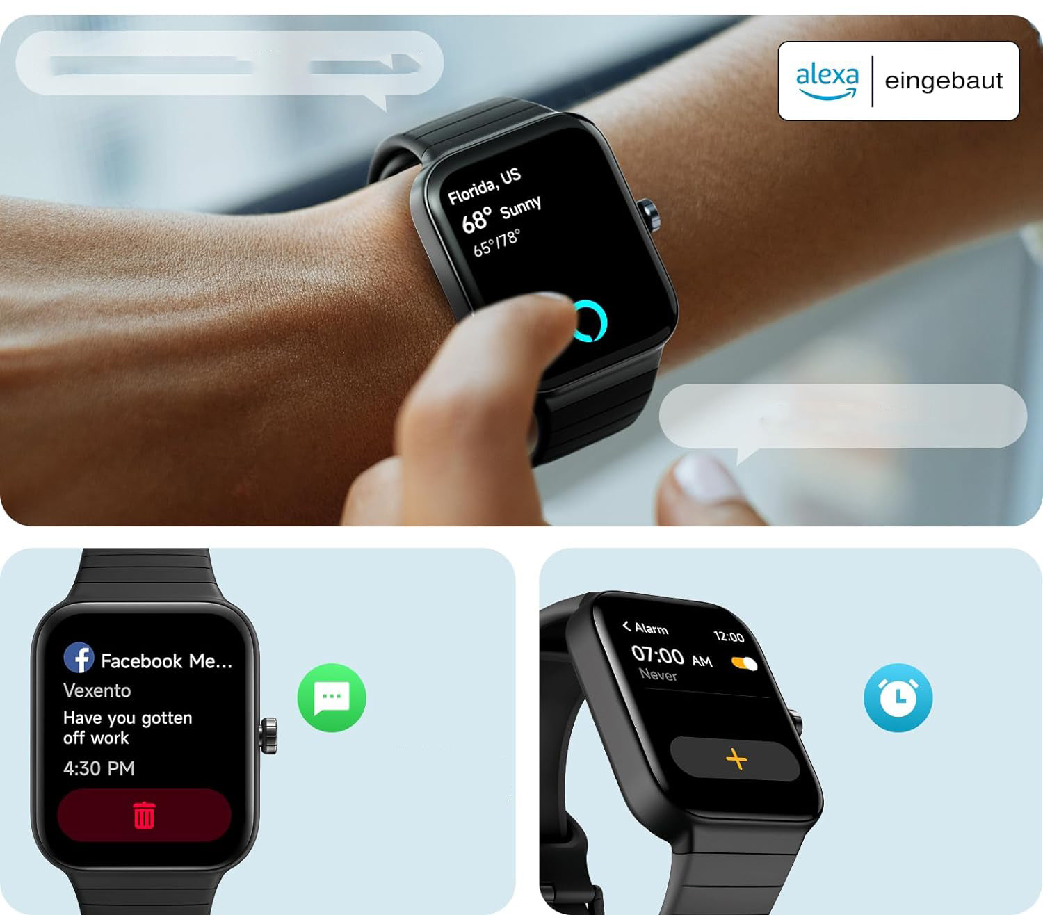 Smartwatch IDW15, without original cable