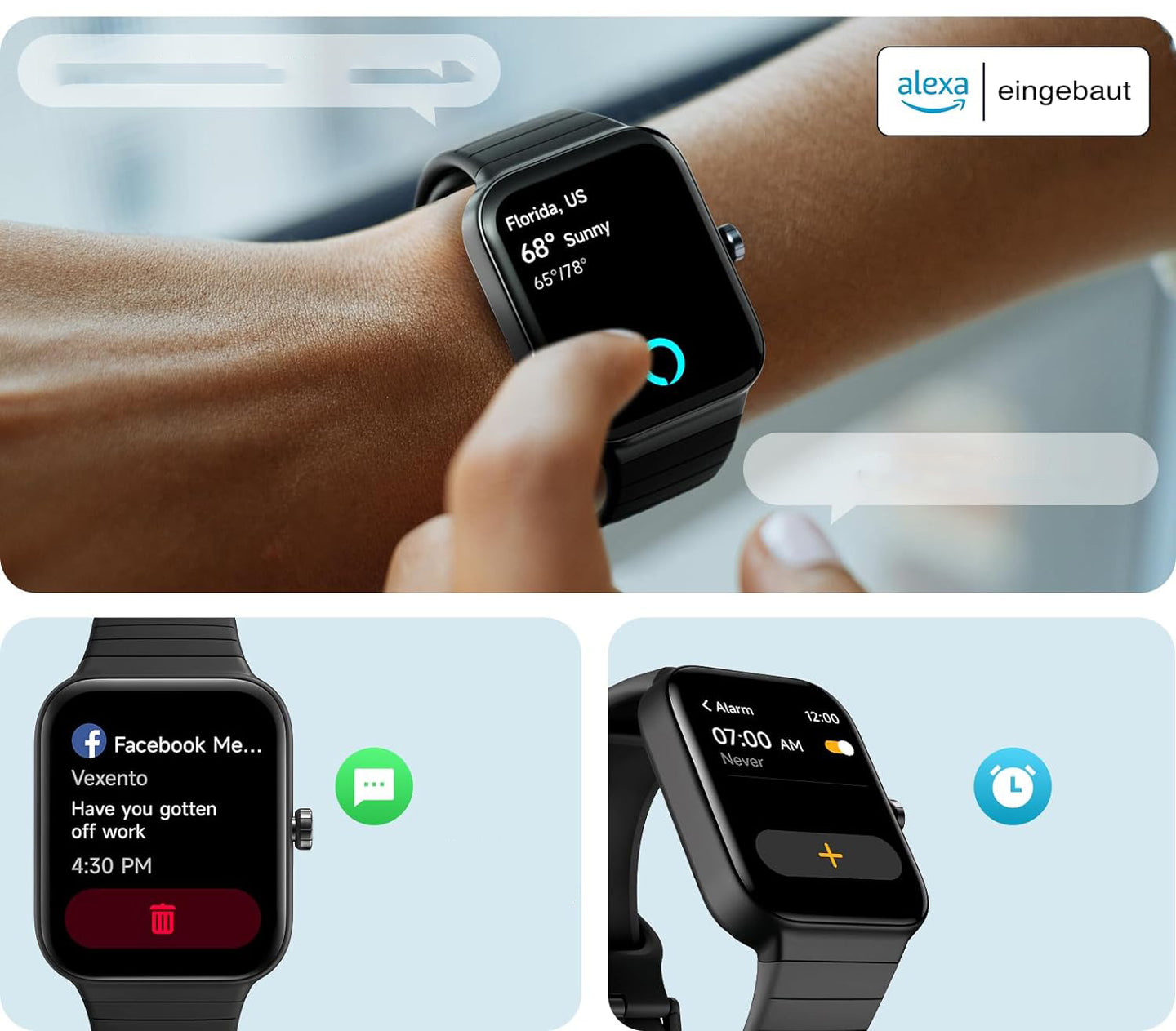 Smartwatch IDW15, without original cable