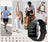 Smartwatch displayed with various people engaging in different activities on a scenic background.