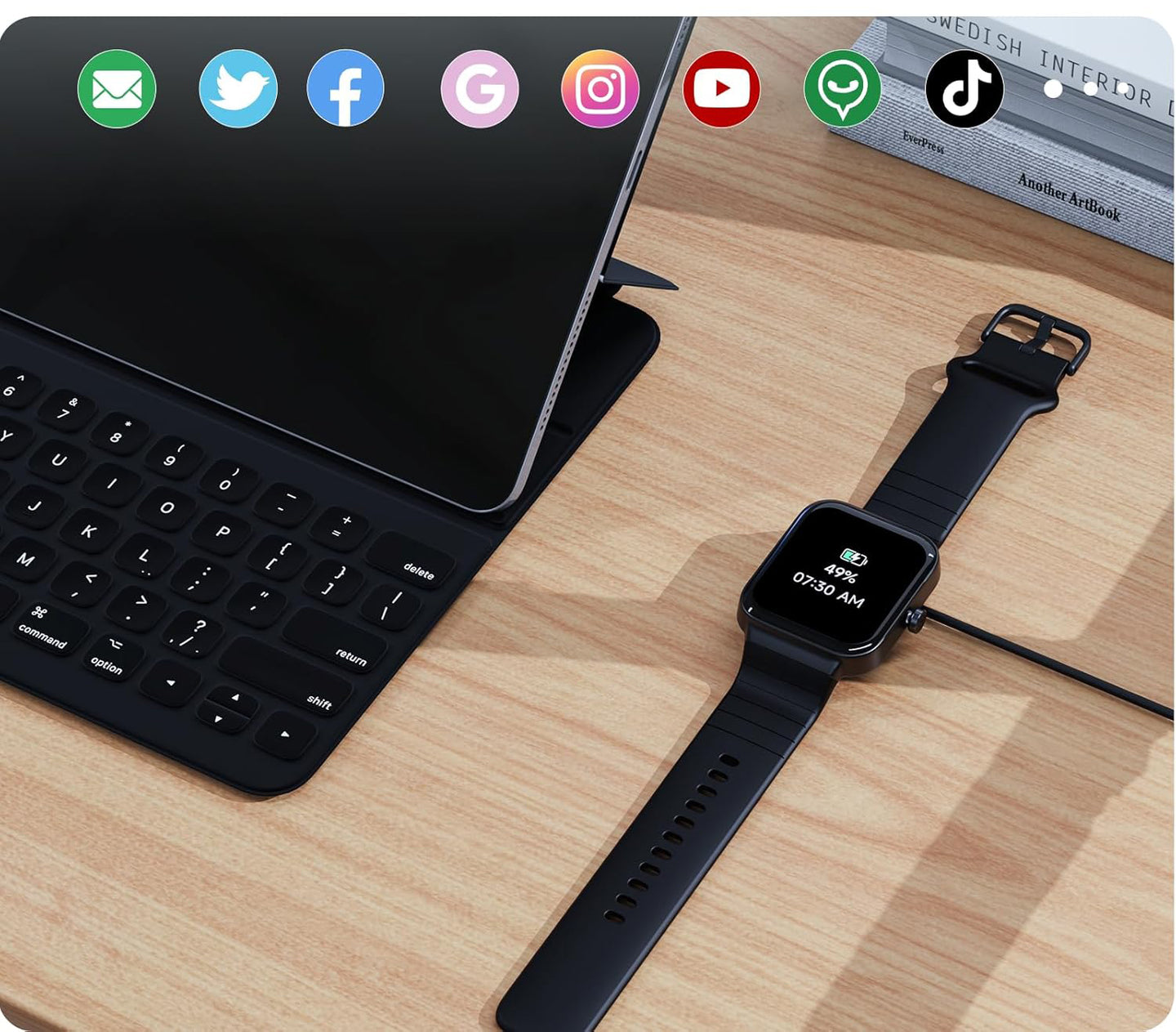 Smartwatch IDW15, without original cable