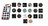 Collection of various smartwatch faces displayed on a white background
