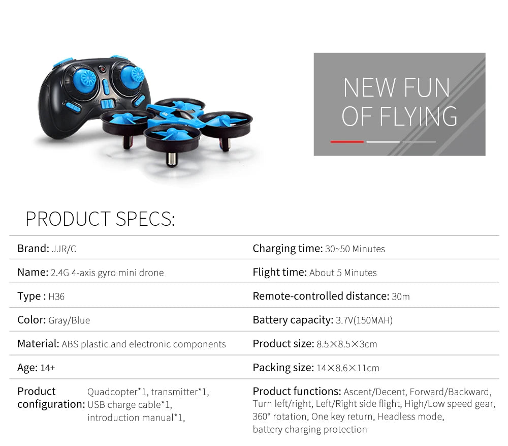 compact and beginner-friendly mini Drone with 3D flip.