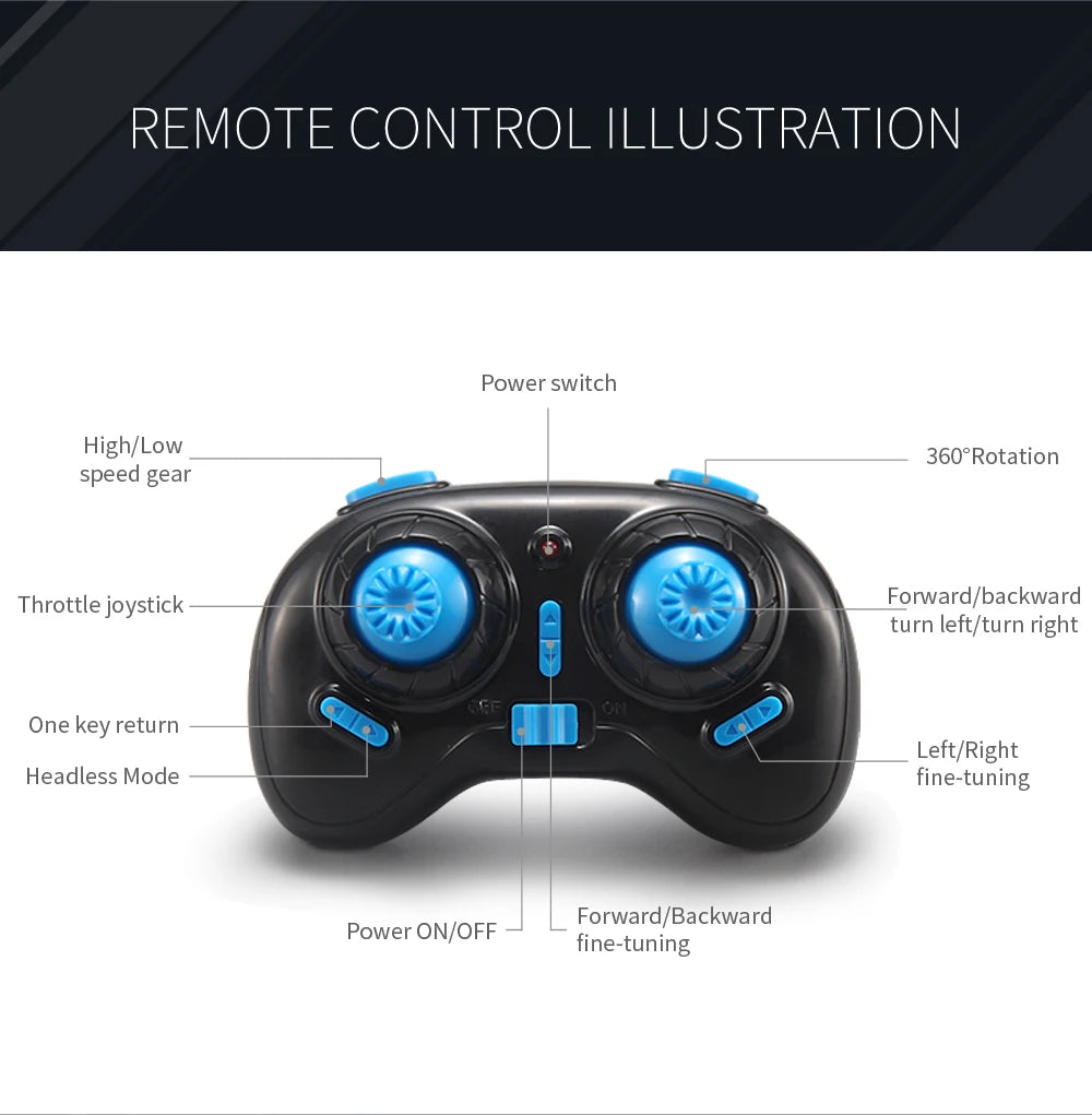 compact and beginner-friendly mini Drone with 3D flip.