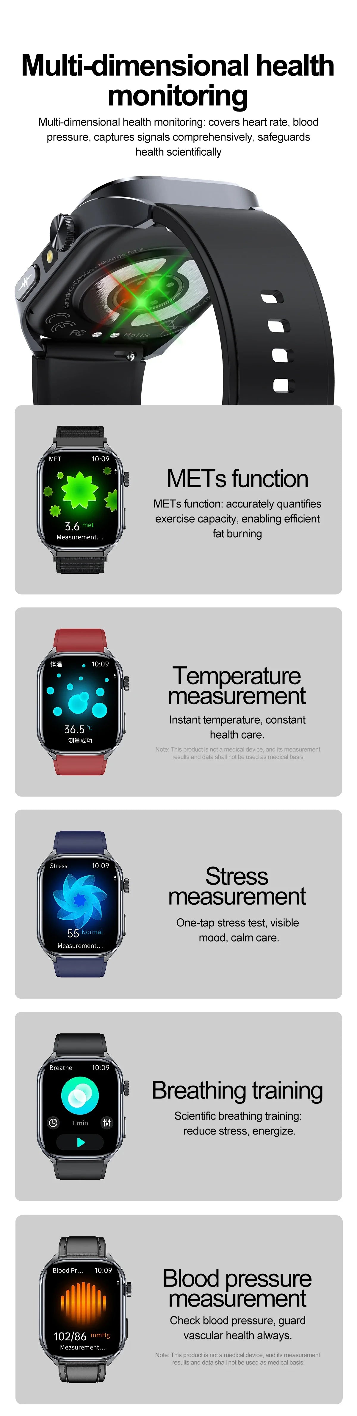 Best selling body monitoring smart watch