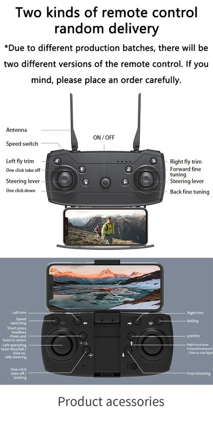 Pro WiFi Drone - Single/Dual 4K/1080P Camera