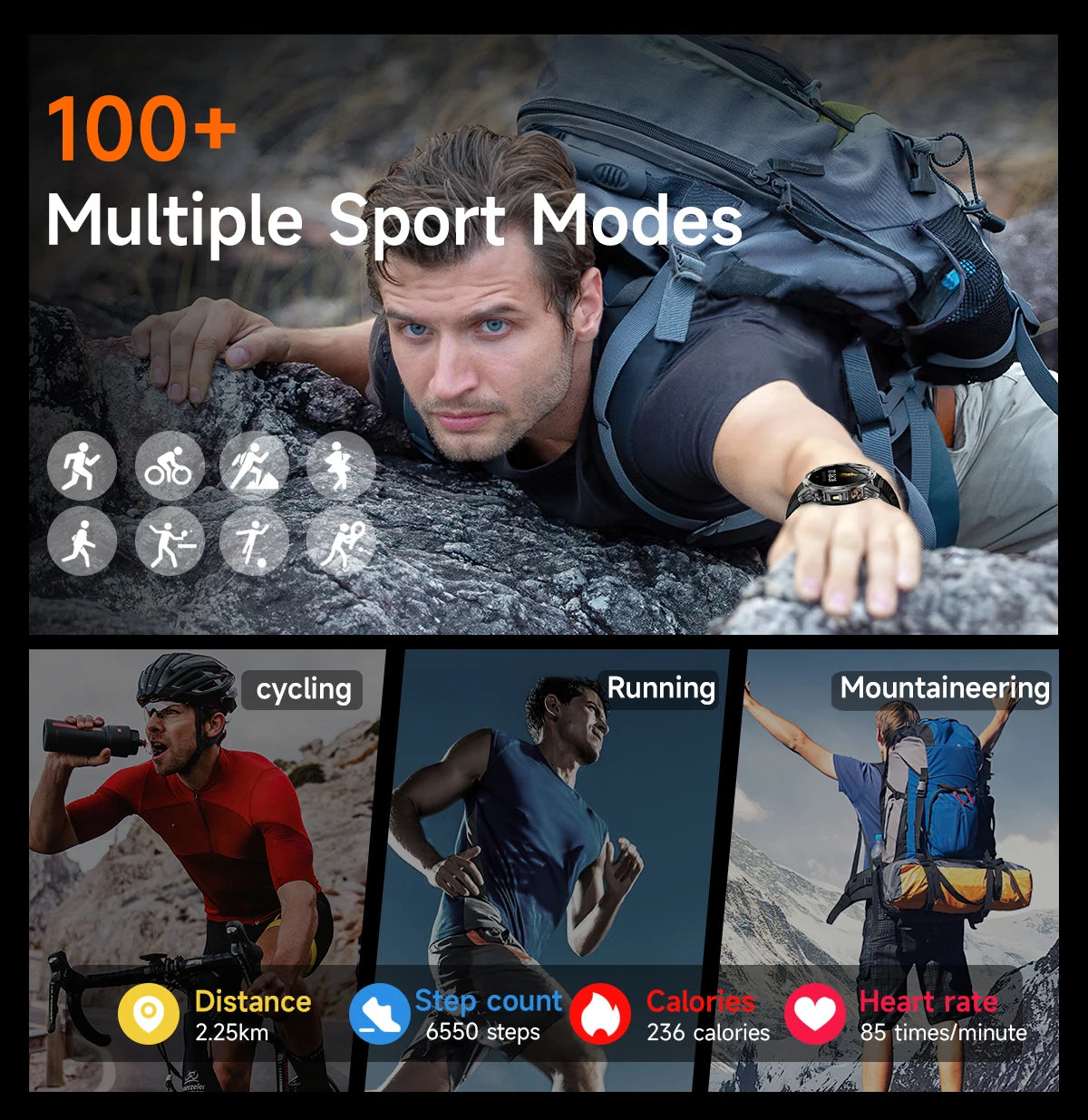 Strong water proof smart watch