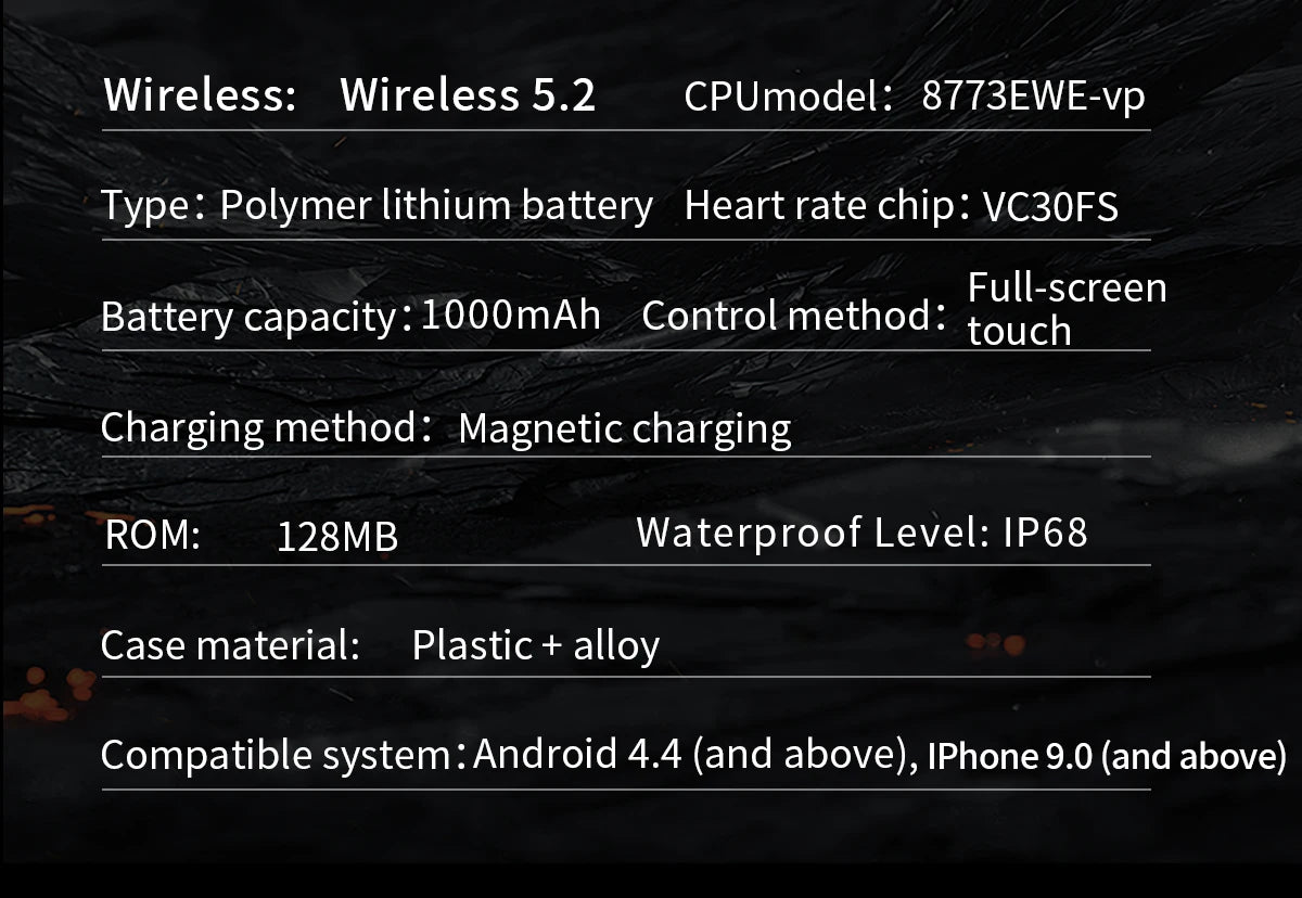 Strong water proof smart watch