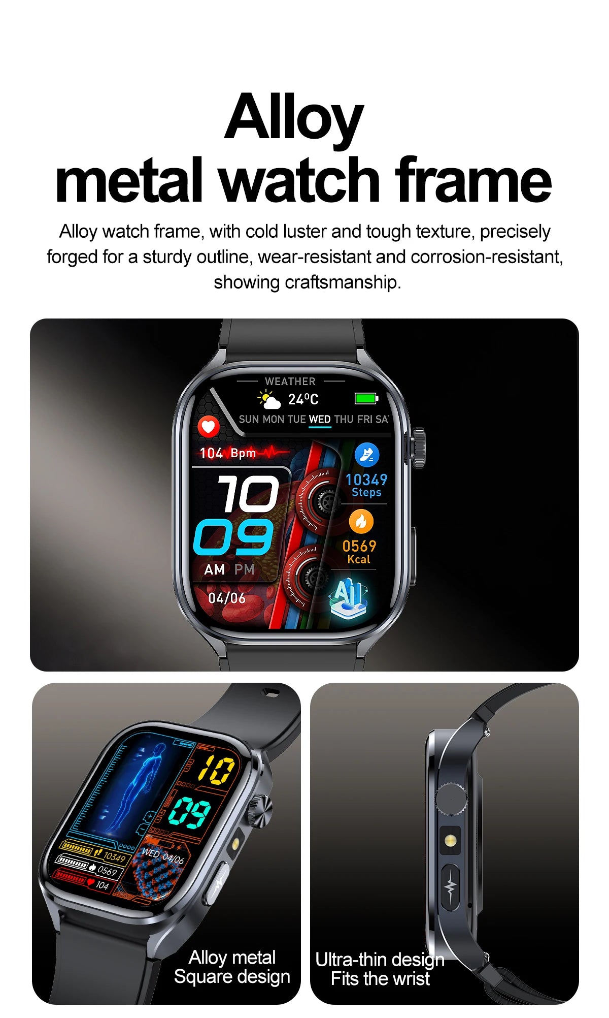 Best selling body monitoring smart watch