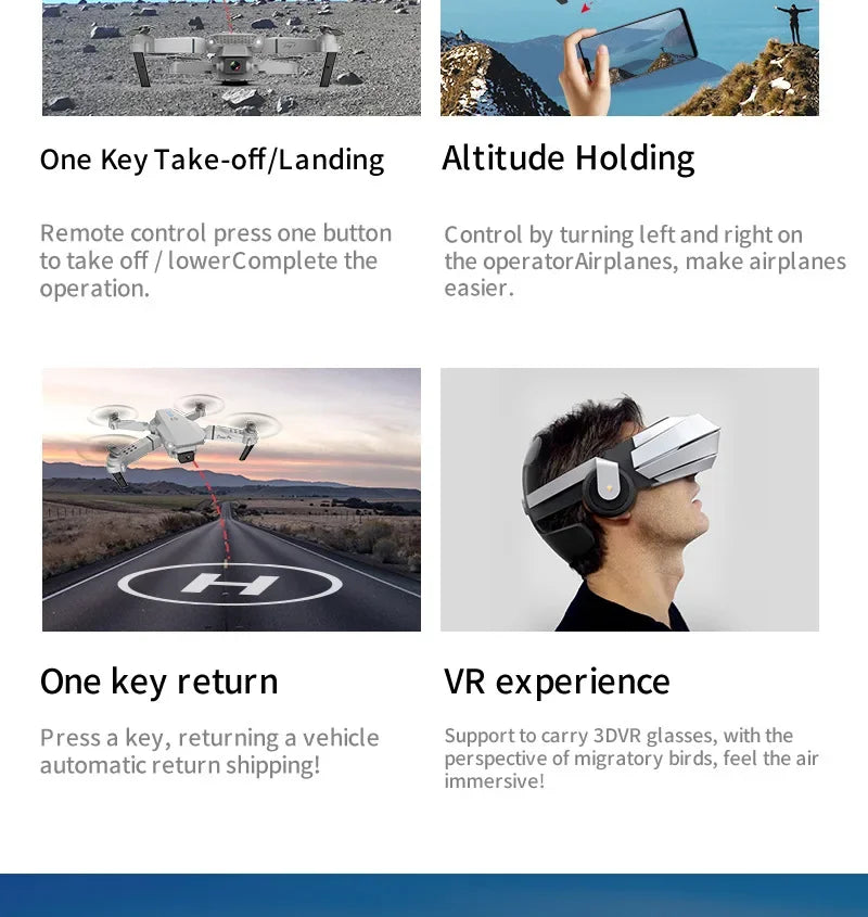 Pro WiFi Drone - Single/Dual 4K/1080P Camera