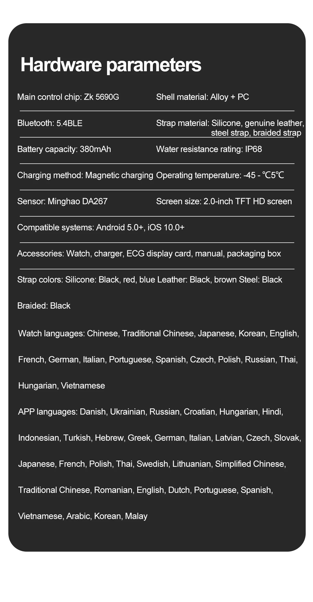 Best selling body monitoring smart watch