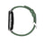 Smartwatch with a green band on a white background