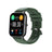 Smartwatch with a green strap on a white background