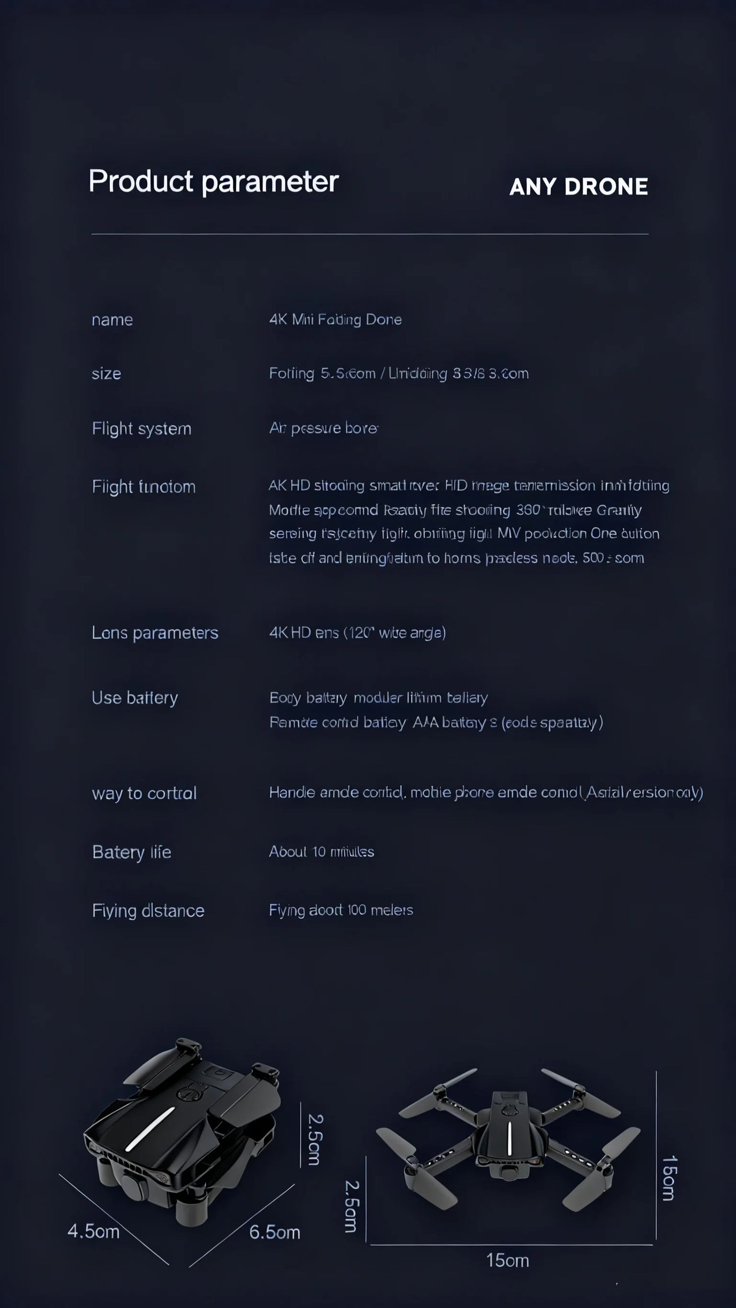 Kartoo's mini finger drone