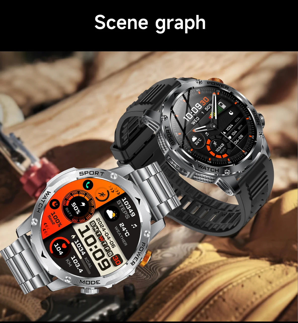 Strong water proof smart watch