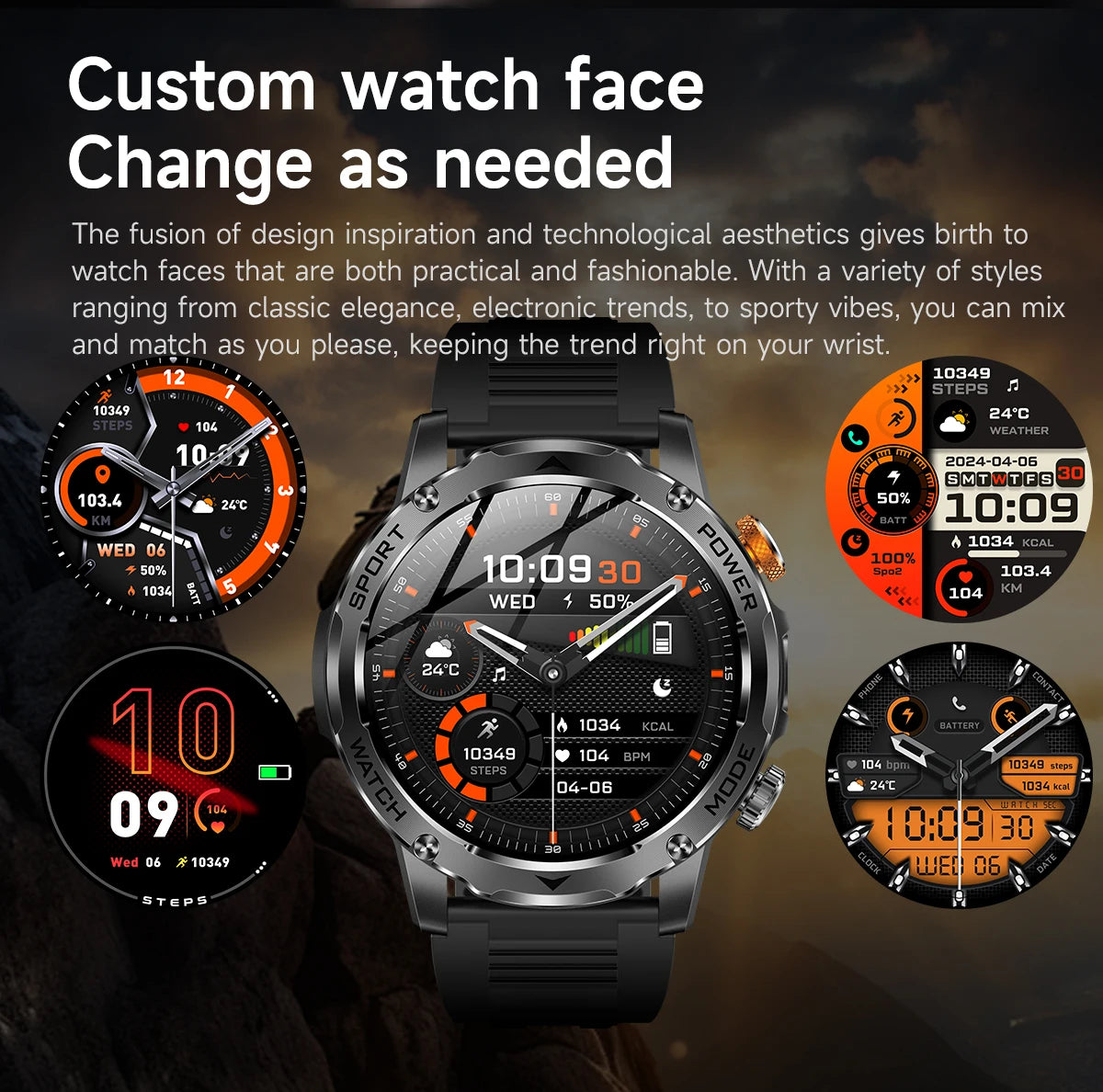 Strong water proof smart watch