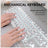 Mechanical keyboard with hands typing, highlighting multiple lighting effects.